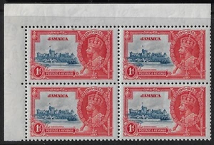 Jamaica Jubilee 1d. .block/4,  MNH, Scott 109/SG 114, VF-XF.	             (a4762 - Picture 1 of 3