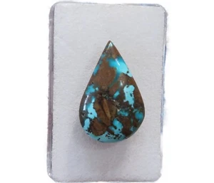 Cabochon naturale turchese 29x19 mm 27 ct. n. U30313 - Foto 1 di 2