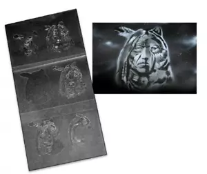 AS-019 Native American step by step stencil template acrylic airbrush spray wal - Picture 1 of 1