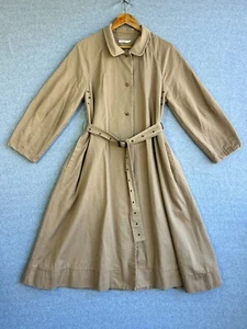 Marle NZ Trench Coat Womens Sz 8 Beige Clio 100% Cotton Relaxed Fit RRP$550 - Picture 1 of 20