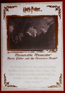 HARRY POTTER - MEMORABLE MOMENTS #1 - Card #11 - Draco Malfoy Offers To Help! - Picture 1 of 2