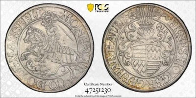 1526 Thaler German States - Mansfield, Dav #9476 - PCGS AU 53, Rare Issue - Image 1 of 3