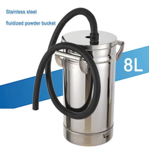 Edelstahl fluidisierter Pulvertrichter für Pulverbeschichtungsmaschine 8L - Bild 1 von 20