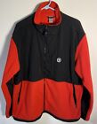 Champions Men’s Jacket Full Zip Fleece Red/Black XL