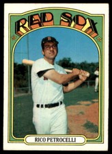 1972 TOPPS RICO PETROCELLI BOSTON RED SOX #30  VG-EX+ X5071