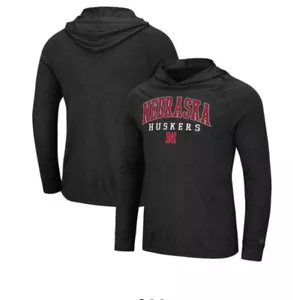 Nebraska Huskers Colosseum Men’s Long Sleeved Light Hoodie Medium NEW NWT - Picture 1 of 3