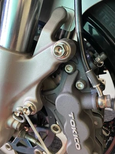 Kawasaki ZX7-R ZX7RR Titanium Front Brake Caliper Mounting Bolts ZX750 Ti 96-03 - Picture 1 of 10