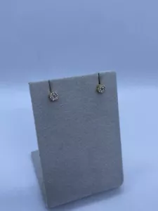 Orecchini oro giallo 18kt con diamanti Ct 0,12 - Foto 1 di 5