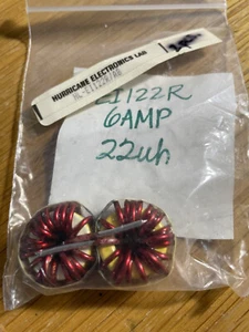 ZWEI (2) Hurricane Labs HL-EI122R/ABAB Induktivität 22 UH, 6 A DROSSEL - Bild 1 von 2