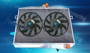 Aluminum Radiator+fan For Volvo Amazon P1800 W/B18 B20 GT M/T 1959-1970 69 68 67 - Picture 1 of 6