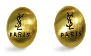 Authentic YSL Earrings, Genuine Vintage Promotional Jewelry - Picture 1 of 5