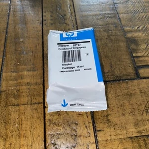 HP 97 Tri-Color Ink Cartridge C9363W - Genuine New & Sealed HP Ink No Box - Picture 1 of 3