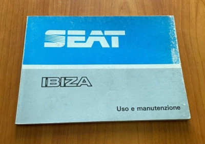 LIBRETTO USO E MANUTENZIONE SEAT IBIZA (STAMPATO DICEMBRE 1988) - Immagine 1 di 2