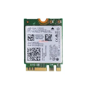 3165NGW 00JT497 M.2 Wireless Card for Lenovo Laptop AC Dual Band WiFi Bluetooth - Picture 1 of 10