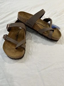 Sandalia Birkenstock Mayari Birko-Flor, marrón, talla 37EU 6-6,5 EE. UU. - Imagen 1 de 12