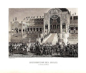 Distribution des aigles au Champ de Mars - Philippoteaux - Follet - 1850-1863 - Picture 1 of 1
