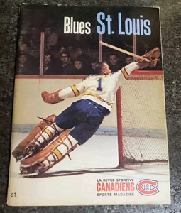 1968-69 St. Louis Blues Montreal Forum Le Revue Yearbook Magazine Glenn Hall - Picture 1 of 3