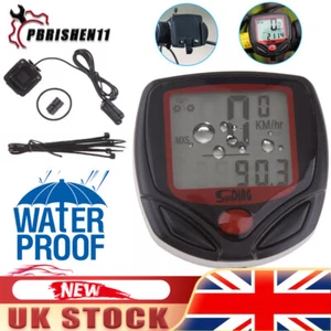 Motorcycle Motorbike LCD Digital Speedometer Tachometer Odometer Gauge CLK Clock - Picture 1 of 13