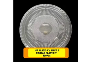 500pcs Disposable plastic plate Solid White Plates for party's - Picture 1 of 3