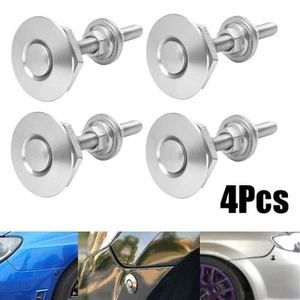 Protect Your Car's Engine Compartment with Silver Quick Release Hood Pin - Picture 1 of 12