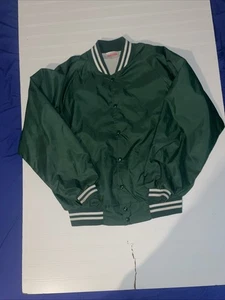 Chaqueta De Colección Michigan State Para Hombre XL Verde Años 80 90 A Presión - Imagen 1 de 20