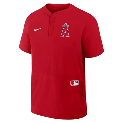 Los Angeles Angels Nike 2025 MLB Authentic Collection Raglan Windshirt Pullover - Image 1 of 3