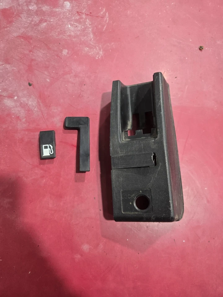 Juego de 3 molduras de palanca de liberación de gasolina para maletero Honda Civic Del Sol 93-97 negras Foto 1 de 4