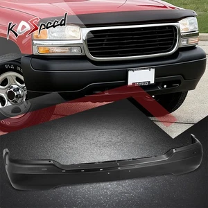 Black Front Bumper Face Bar Replacement for GMC Sierra 1500 Yukon XL 1999-2006 - Picture 1 of 6