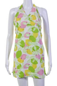 Lilly Pulitzer Girls Graphic Sleeveless Neck Tied Multicolored Dress Size 14 - Picture 1 of 5