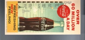 1960 COKE BLOTTER--Over 60 million sold, Coca Cola--FREE SHIPPING - Picture 1 of 1