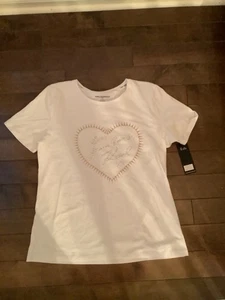NWT woman Karl Lagerfeld, T-shirt, cotton blend size medium - Picture 1 of 5