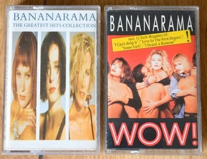 2 Musikkassetten BANANARAMA *Wow* + *The Greatest Hits Collection* MC Cassette - Picture 1 of 5