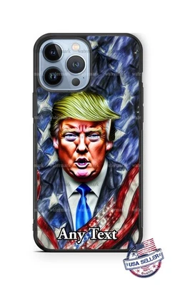 Donald Trump US Flag Personalized Phone Case Gift for iPhone Samsung Google - Image 1 of 4