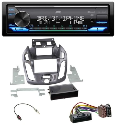 JVC Bluetooth DAB USB MP3 Autoradio für Ford Transit Connect 12-18 Display Pegas - Bild 1 von 4