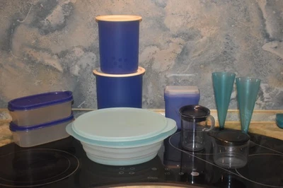 Tupperware großer Konvolut Eidgenosse Gefrierbehälter Zuckerdose Milchkännchen - Bild 1 von 4