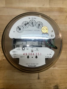 Sangamo Kilowatt Hour Meter Type S12S - Picture 1 of 12