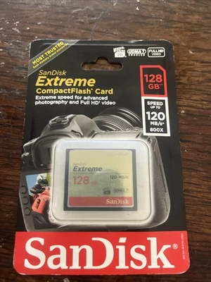 Tarjeta de memoria SanDisk - Extreme 128 GB CompactFlash (CF) Foto 1 de 2