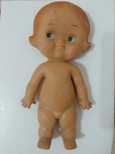 Antique BABY KEWPIE Nude Girl Rubber Squeeze Toy Argentina 1960's - Picture 1 of 2