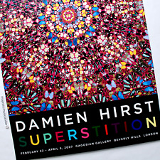 LARGE DAMIEN HIRST 2008 EXHIBITION POSTER