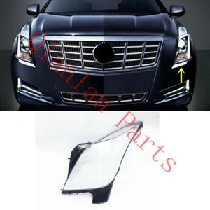 Left Side Clear Headlight Cover With Glue For Cadillac XTS 2013-2017 - Picture 1 of 4