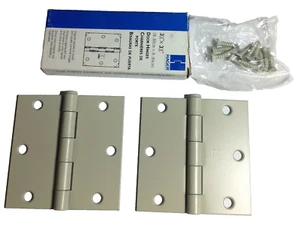12Pc 3.5" Prime Coated Square Corners Residential Door Hinges Hager 1741-USP - Picture 1 of 1