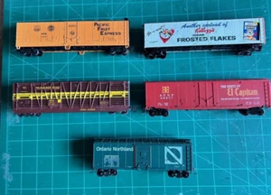 set of (5) HO scale Various Freight cars ...see picture for details - Picture 1 of 1