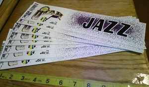 vintage Lot 8 NBA Licensed Utah Jazz bumper stickers by Trench - Picture 1 of 2