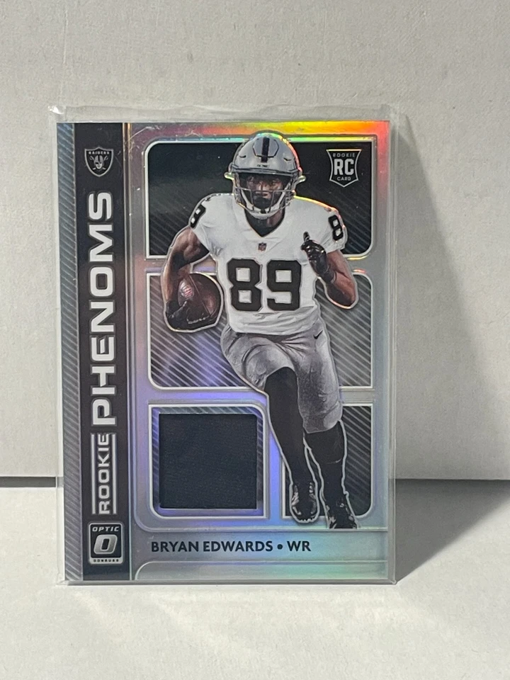 2020 Panini Optic Bryan Edwards Silver Prizm Rookie Phenoms Patch #RP-28 Raiders - Image 1 of 1