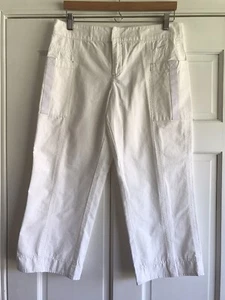 Pantalones de senderismo AK24 Nike blancos algodón Capri para mujer pequeños - Imagen 1 de 3
