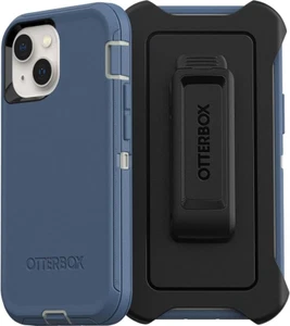 Case for iPhone 14 Plus OtterBox Defender Series + Holster - Blue White - Picture 1 of 1