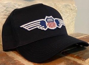 Cap / Hat-Navy Blue (UP) Union Pacific Railroad - Wings #22332 - NEW