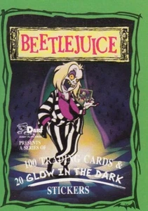 Beetlejuice 1990 Dart Flipcards Complete Base Card & Sticker Set of  100 + 20 AN - Picture 1 of 9