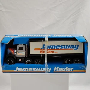 Vtg REMCO Jamesway Hauler Semi Truck Trailer Die-Cast #1123 Toy 1980s 80s New - Picture 1 of 9