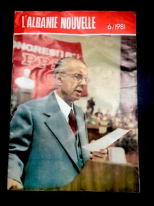 OLD ALBANIAN MAGAZINE-L'ALBANIA NOUVELLE MAGAZINE-NR.6-1981-COMMUNISM TIME-RARE - Picture 1 of 15